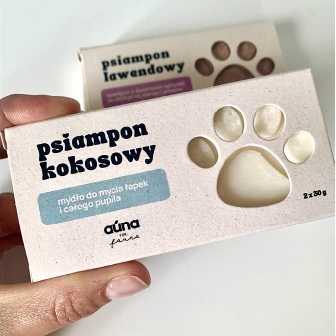 Psiampon kokosowy do mycia łapek i całego pupila 60 g