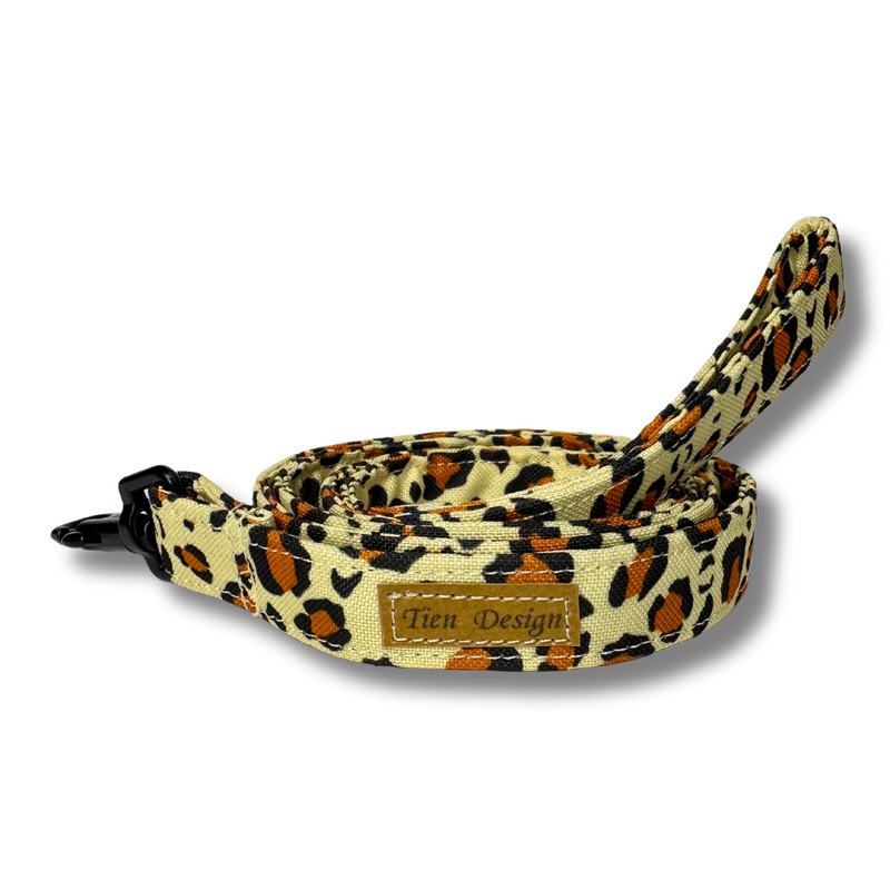 Smycz miejska dla psa Beżowa Panterka